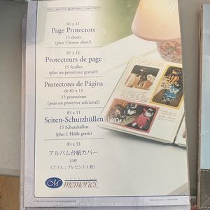 Creative memories 8.5x11 page protectors